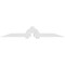 Ekena Millwork Ericson Architectural Grade PVC Gable Bracket, 108"W x 18"H x 6"D x 6"F, 4/12 Pitch GBP108X18X0606ERI00 - alternate 3